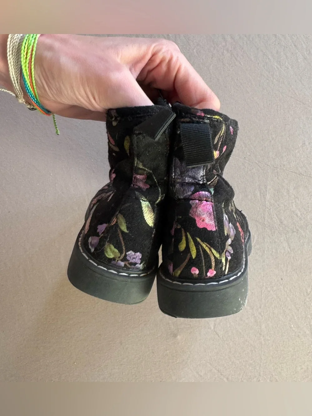 Girls Steve Madden BETTYY Floral LACE-UP BOOTS